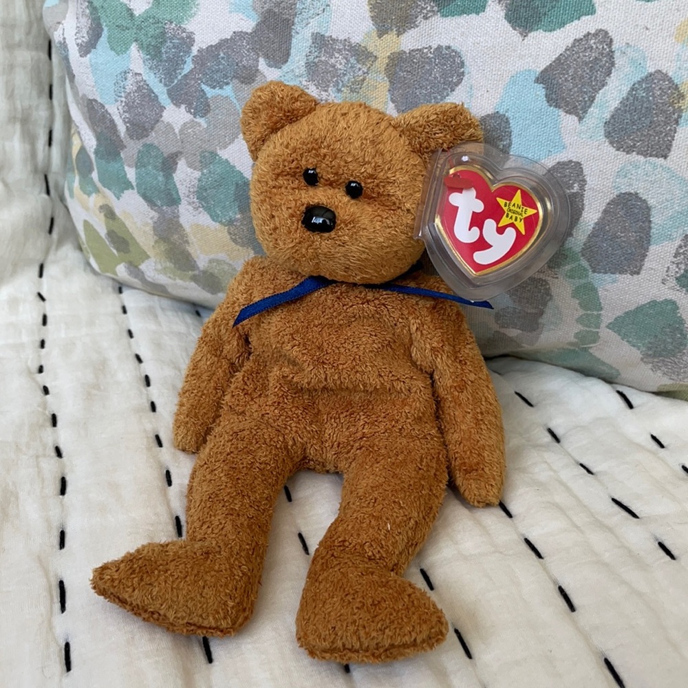 TY Beanie Baby - Fuzz the Bear 1998